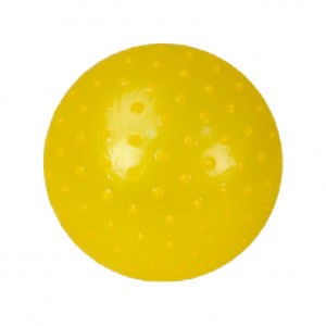 М'яч гумовий Bambi із шипами MB0103, 12 см (Жовтий)