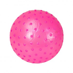 М'яч гумовий Bambi із шипами MB0103, 12 см (Рожевий)