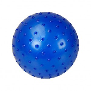Мяч резиновый Bambi с шипами, 12 см (Синий)