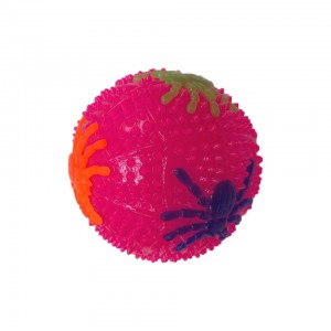 Резиновый Мяч прыгун "Паук" Bambi C50340 со светом (Розовый)