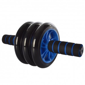 Тренажер колесо для м'язів преса MS 0873 діаметр 14 см (Блакитний)
