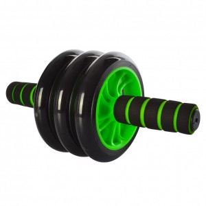 Тренажер колесо для м'язів преса MS 0873 діаметр 14 см (Зелений)