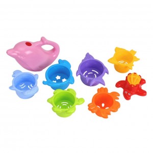 Детская игрушка для ванной "Пирамидка" ТехноК 7396TXK(Blue) (Розовый)
