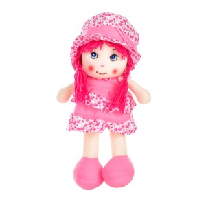 Дитяча лялька м'яконабивна Bambi WW8197-2, 40 см (Рожевий)