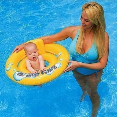 Детский плотик для плавания со спинкой 59574, 1-2 года, до 15 кг