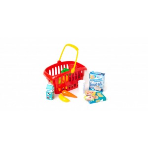 Игровой набор "Супермаркет" корзинка с продуктами 362B2, 3 цвета (Красный)