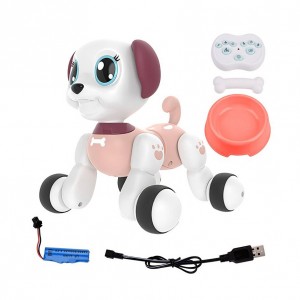 Интерактивное животное Собачка Limo Toy 1090A на радиоуправлении (Розовый)