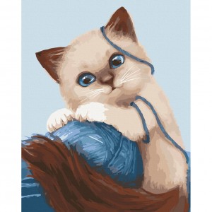 Картина по номерам "Игривый котенок" Art Craft 11673-AC 30х40 см