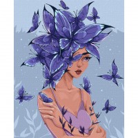 Картина за номерами "Думки-метелики" ©lien_illustration Ідейка KHO2585 40х50 см