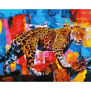 Картина по номерам "Яркий леопард" ★★★★★