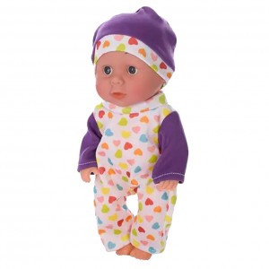 Кукла Пупс 9615-8 23см, ванночка 25 см (Фиолетовый)