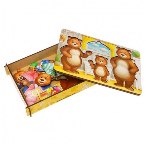Настольная игра "Одень мишек" Ubumblebees (ПСД192) PSD192 деревянная