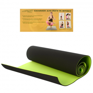 Йогамат. Коврик для йоги MS 0613-1 материал TPE (0613-1-BG)