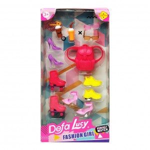 Аксесуари для ляльки DEFA Bambi 8431, 3 види (Рюкзак-Ролики)