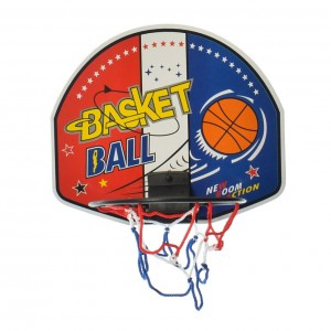 Баскетбольне кільце M 5716-1-3 щит 21 см, сітка, м'яч 7,5 см (BASKET BALL)