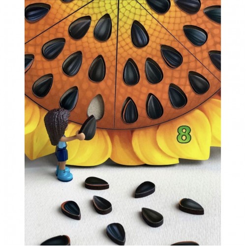 Деревянный пазл-вкладыш "Подсолнечник" Ubumblebees (ПСФ050) PSF050 сортер-счет
