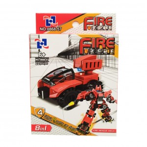 Дитячий конструктор  0868-57 пожежний транспорт (Вид 4)