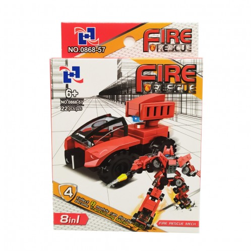 Детский конструктор  0868-57 пожарный транспорт (Вид 4)