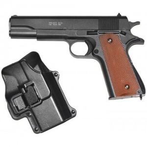 Детский пистолет "Colt M1911 Classic" Galaxy G13+ Металл-пластик с кобурой черный
