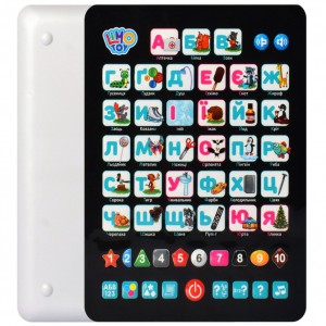 Детский развивающий планшет "Азбука" SK 0019 на укр. языке (Белый)