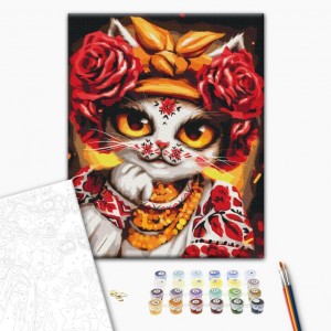 Картина за номерами "Кіт Роза" © Маріанна Пащук Brushme BS53351 40х50 см