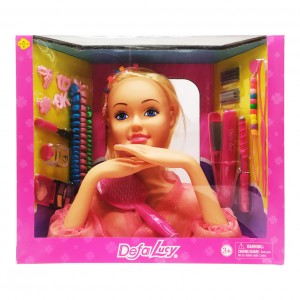 Лялька манекен для зачісок 8415 DEFA (Рожевий)