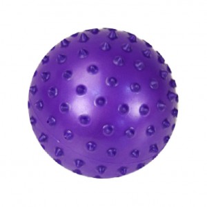 Мяч резиновый Bambi с шипами, 12 см (Фиолетовый)
