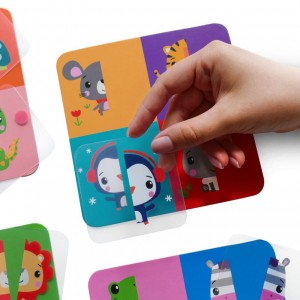 Настольная игра для детей "Картинки-половинки: животные и цвета" VT2100-09