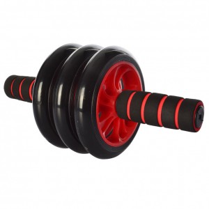 Тренажер колесо для м'язів преса MS 0873 діаметр 14 см (Червоний)