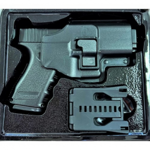 Детский пистолет на пульках "Glock 17" Galaxy G15+ металл с кoбурой,черный