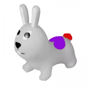 Дитячий стрибун кролик BT-RJ-0068 гумовий (Сірий)