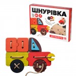 Игрушка шнуровка для малышей "Атомобиль" Kupik 900125, 13 элементов