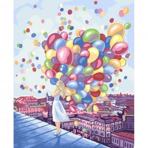 Картина по номерам "Яркие краски города" Danko Toys KpNe-01-03 40x50 см