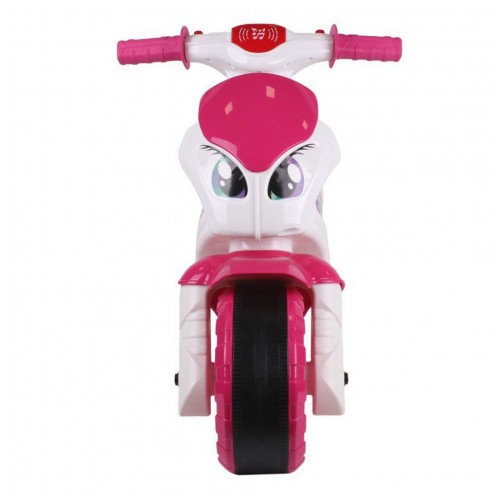 Каталка-беговел "Мотоцикл" ТехноК 6368TXK Бело-розовый музыкальный
