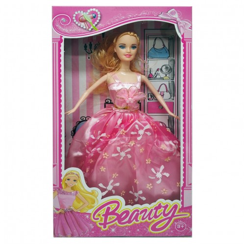 Кукла типа Барби 1219-5-1 в бальном платье (Розовый)