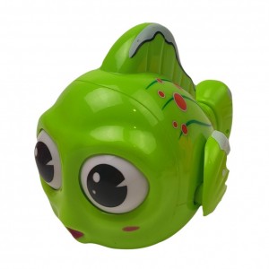 Дитяча іграшка для ванної Рибка 6672-1, інерційна, 11 см (Зелений)