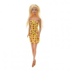 Дитяча лялька "Fashion girl" DEFA Bambi 8451-BF, 29 см (Жовтий)