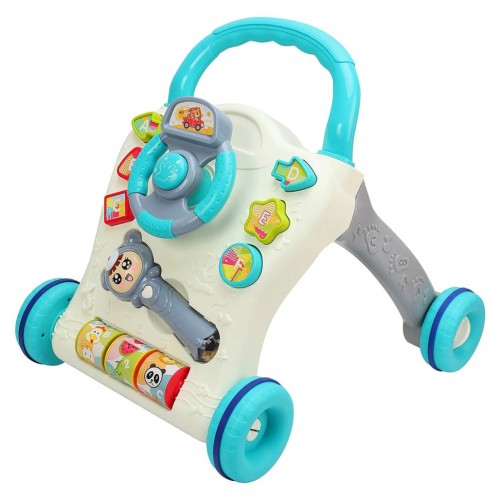 Детские ходунки-каталка Limo Toy 698-62-63 с музыкой и светом (Голубой)