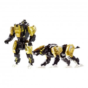 Детский игровой трансформер JUNFA E2001-8 робот+животное (Золотая собака)