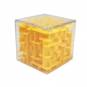 Головоломка Куб Лабиринт 3629AB 7-7-7 см  (Желтый)