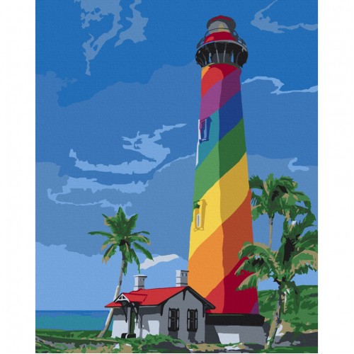 Картина по номерам "Маяк Сан Августин. Флорида" Art Craft 10588-AC 40х50 см