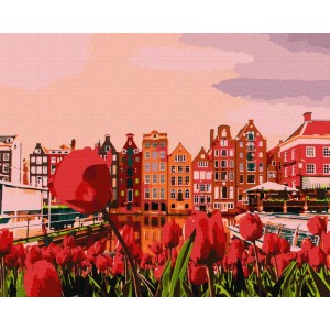 Картина по номерам "Вечерний Амстердам" ★★★★