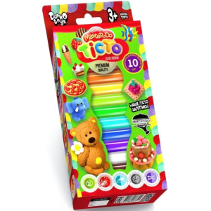 Комплект креативного творчества Тесто для лепки "Master Do" Danko Toys TMD-02-02 10 цветов УКР