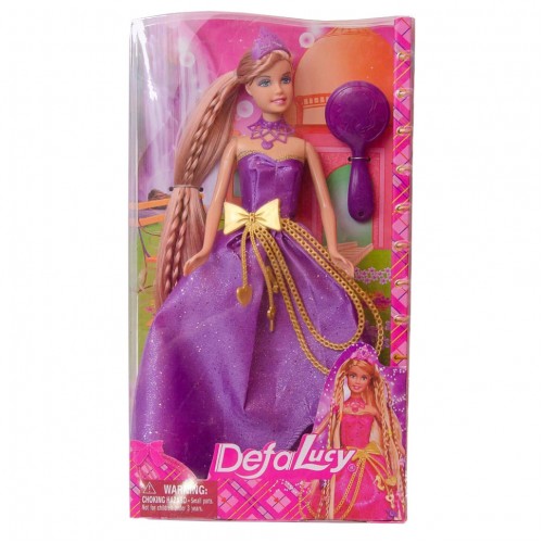 Кукла типа Барби DEFA 8195 с аксессуарами (Фиолетовый)