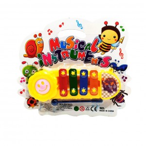 Музыкальная игрушка Ксилофон  Y9093, 16 см (Желтый)