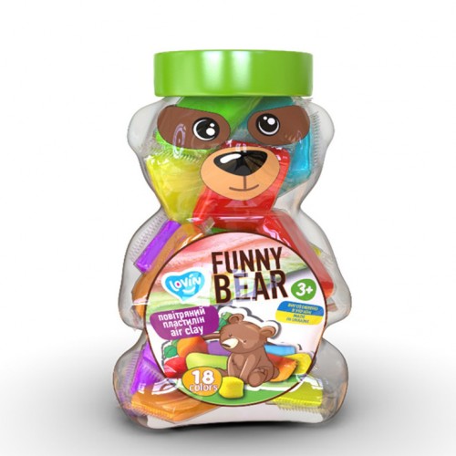 Набір для ліплення з повітряним пластиліном "Funny Bear" ТМ Lovin 70154