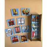 Настольная развивающая игра-пазл "Мебель" Ubumblebees (ПСФ072) PSF072, 12 картинок-половинок
