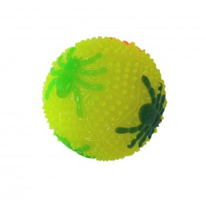 Гумовий М'яч стрибун "Павук" Bambi C50340 зі світлом (Жовтий)