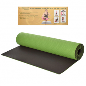 Йогамат. Коврик для йоги MS 0613-1 материал TPE (0613-1-GRB)