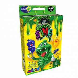 Дитячий набір для створення лизуна "Crazy Slime" SLM-02, 4 види (Зелений)
